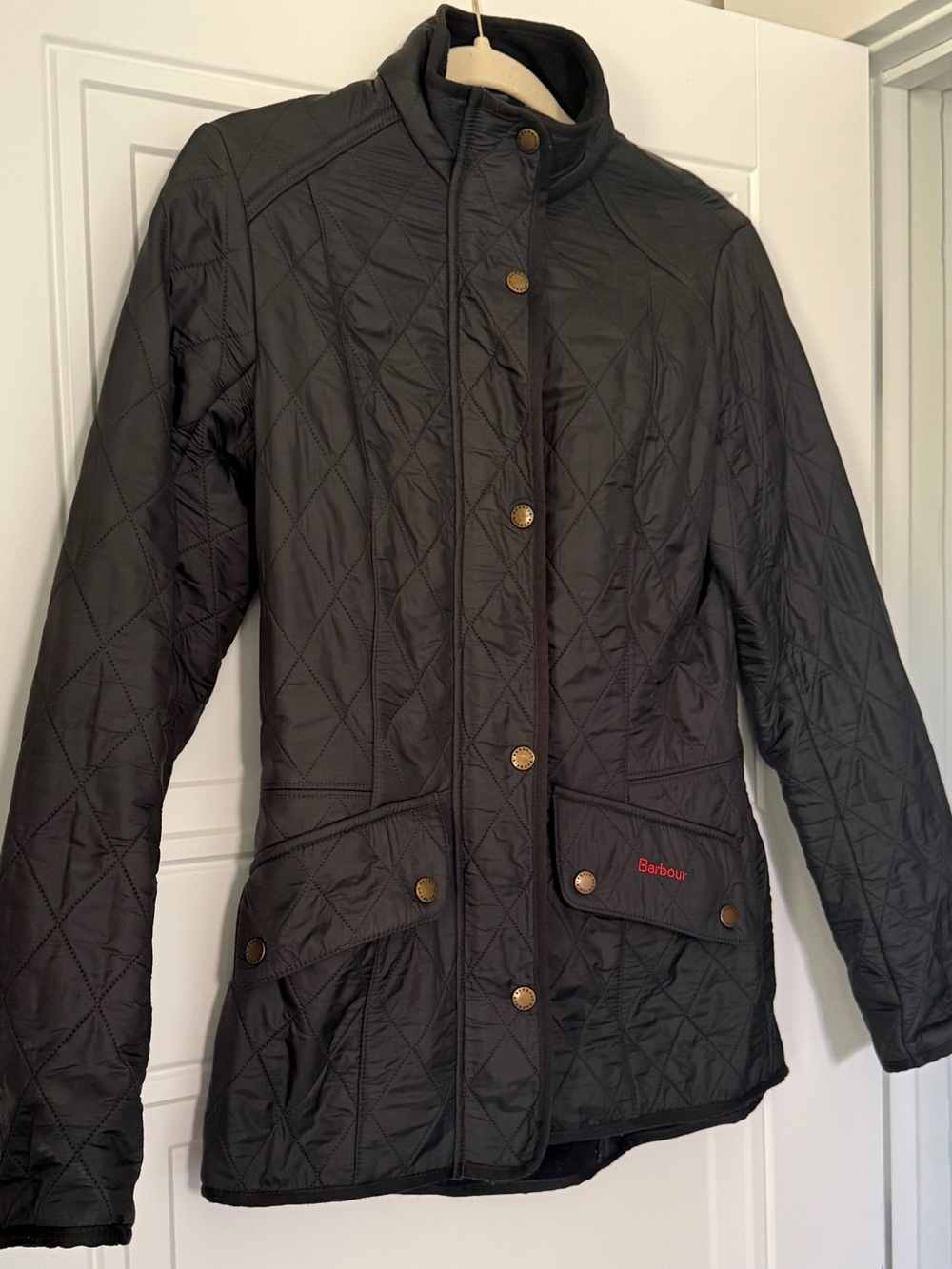 Barbour Polarquilt Jacket Navy Size 4